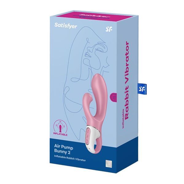 Вібратор-кролик надувний Satisfyer Air Pump Bunny 2 SO8412 фото