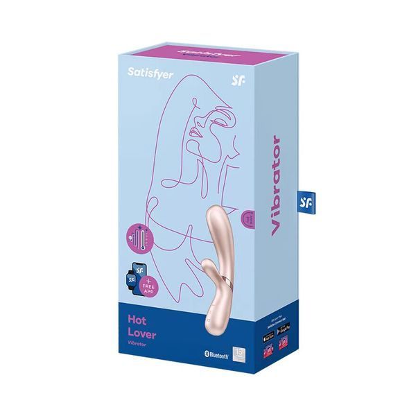 Смарт вібратор-кролик із підігрівом Satisfyer Hot Lover Nude SO5543 фото