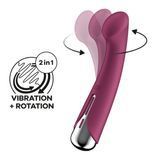 Вібратор з ротацією Satisfyer Spinning G-Spot 1 Red, плоский майданчик для стимуляції точки G SX0555 фото