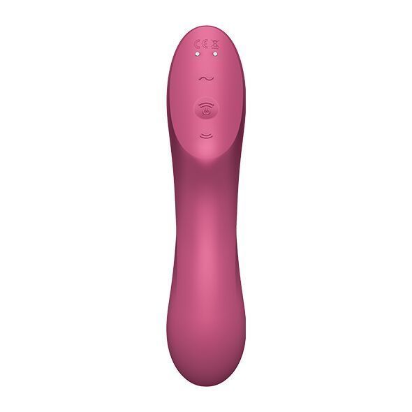 Вакуумний стимулятор із вібрацією Satisfyer Curvy Trinity 3 Red SO6117 фото