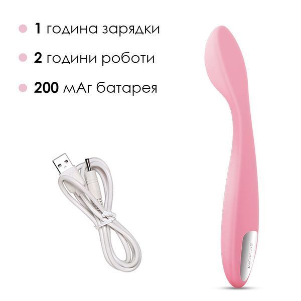 Стимулятор клітора та точки G Svakom Keri Pale Pink SO4832 фото