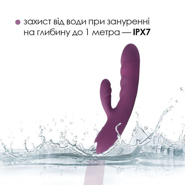 Вібратор-кролик Svakom Avery Lilac зі стовбуром, що рухається, рух вперед-назад SO6996 фото