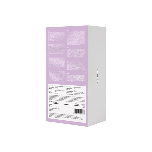 Смарт-вібратор для клітора Svakom Echo 2 Pink Lilac, підігрів до 38 &deg;C, знімна насадка на палець SX2449 фото